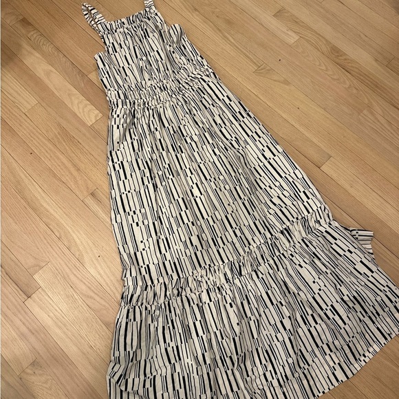 Anthropologie Black and Cream Maxi Dress - Picture 5 of 6